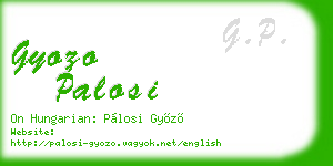 gyozo palosi business card